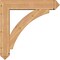 Ekena Millwork Thorton Arts and Crafts Smooth Bracket w/ Offset Brace, Western Red Cedar, 7 1/2"W x 36"D x 36"H BKT0806X36X36THR03SWR - alternate 4